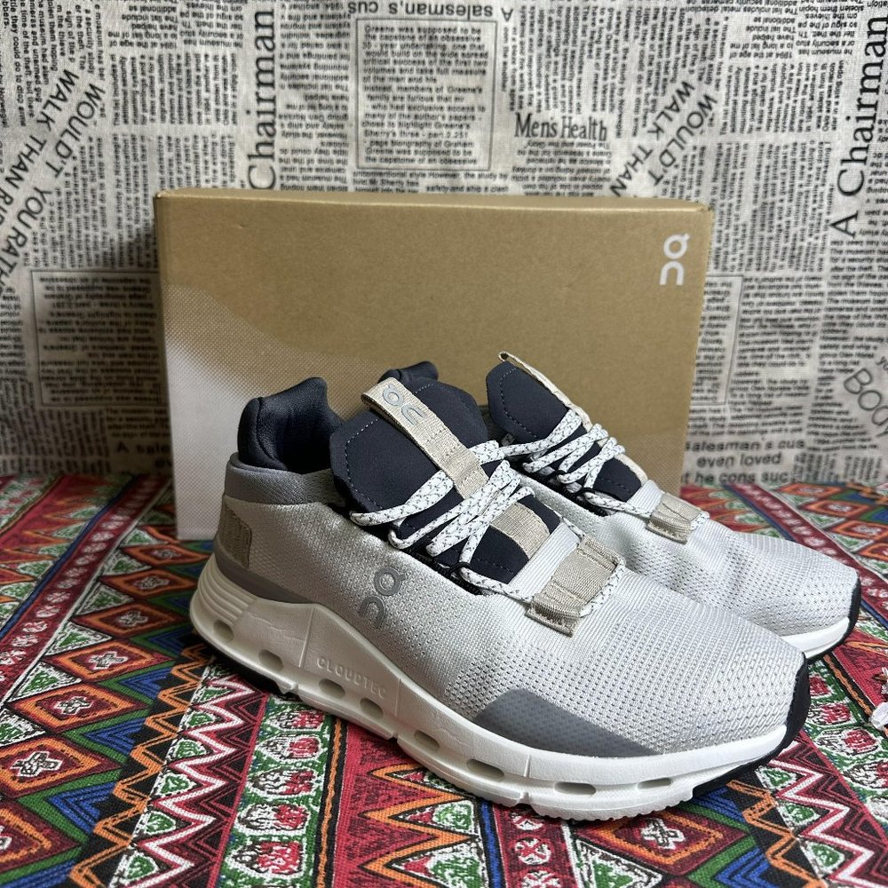 On Running Cloud Cloudnova Women Shoes White Sand Sne… Gem